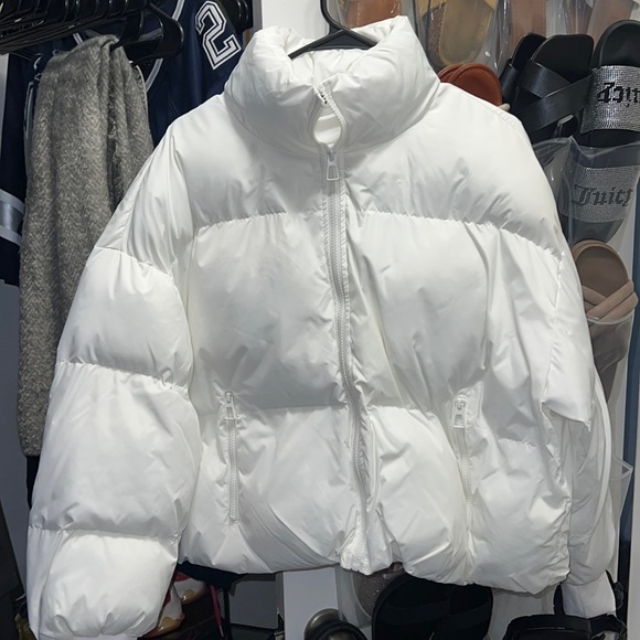 SHEIN Jackets & Blazers - Brand new white cropped puffer SHEIN